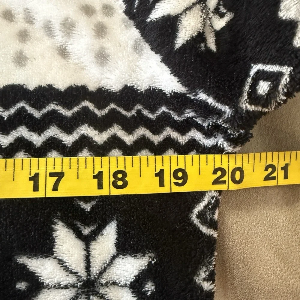Trail Crest Outdoorsmen‎ Womens S/M Fleece Robe Nightgown Fair Isle Hooded Warm
